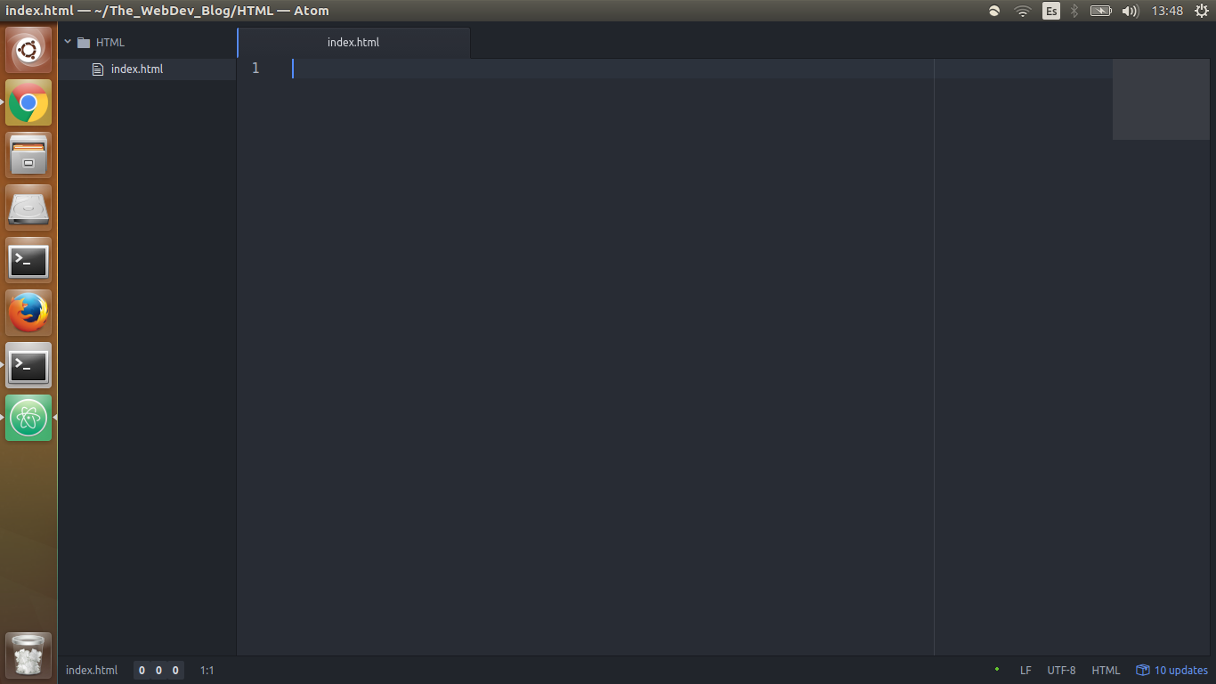 Screenshot of Atom Editor